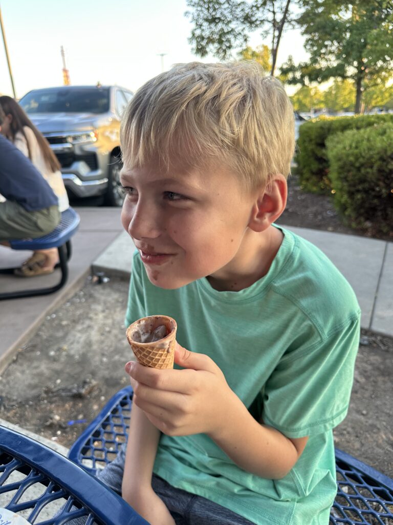 Grabbing Handel's ice cream in Roseville CA