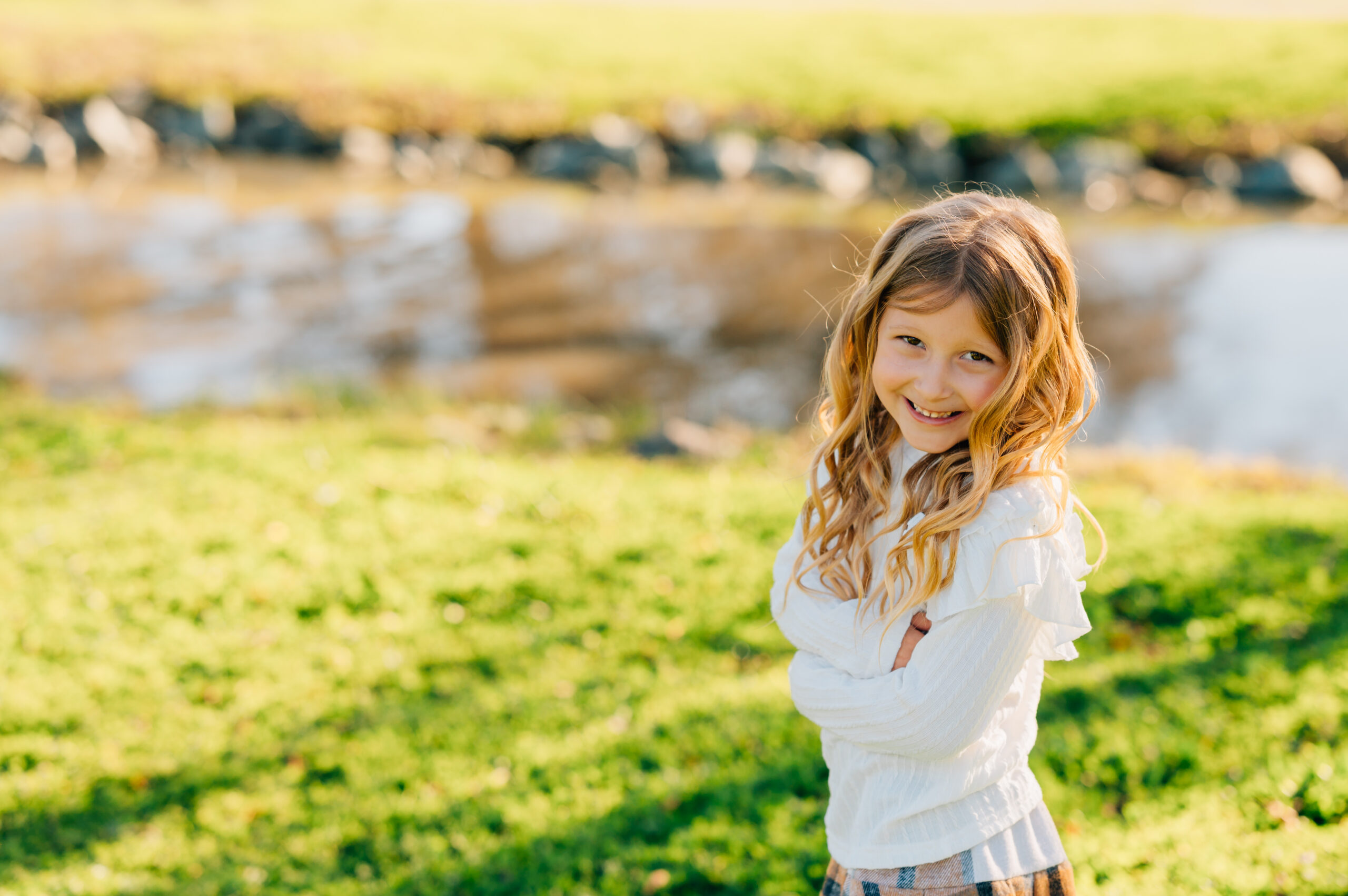 young girl portrait at family photo session