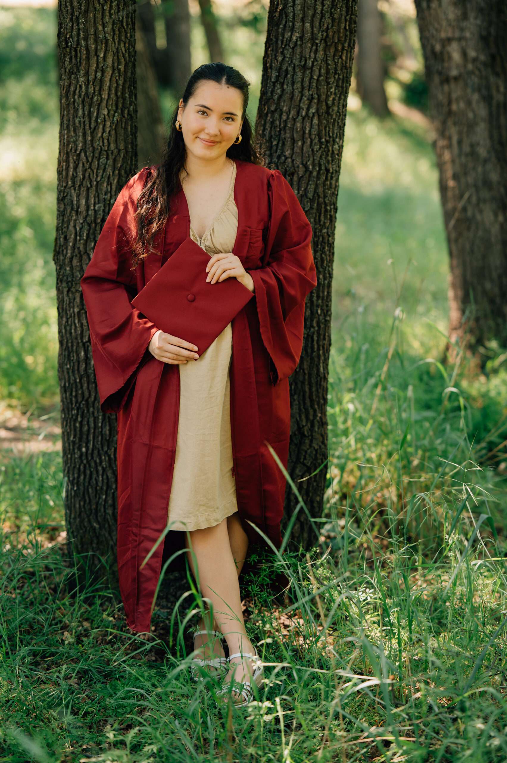 Natural light senior portraits at Johnson Springview Park in Rocklin CA