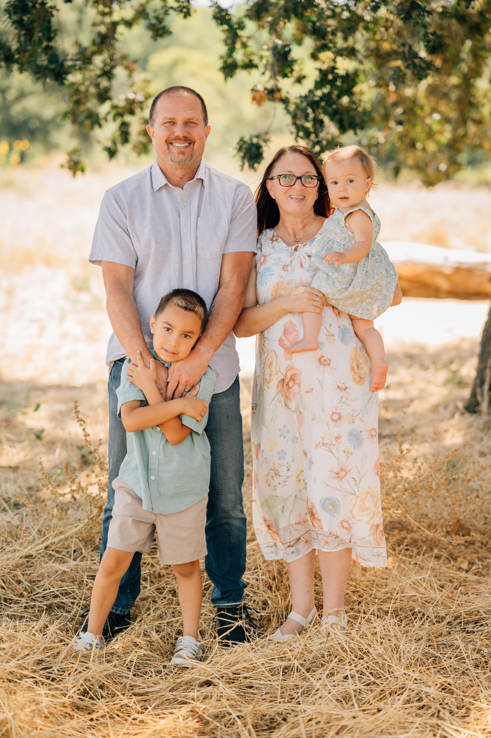 Grandparents with grandchildren during an extended family session